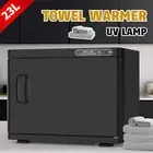 23L Hot Towel Sterilizer Warmer Cabinet Heat Disinfection Beauty Spa Salon Black