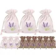 Lavender Sachet Bags Embroidered Empty Lavender Cloth Bag 12PCS with Drawstring