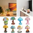 Stained Resin Plant Series Glass Mushroom Table Lamp Bedside Bedroom NigIH Light