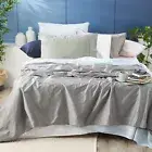 Park Avenue Bedding Pewter 500TC Bamboo Cotton Mega Queen Bed Sheet/Pillowcases