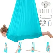 Sensory Swing - 360° Swivel Indoor Swing for Kids with Autism, ADHD, and Sensory Processing Disorders, Sensory Swing for Kids Indoor, Adjustable Kids Cuddle Swing with Sensory Needs