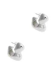 Agmes X Simone Bodmer-Turner Bubble Sterling Silver Hoop Earrings ONE SIZE
