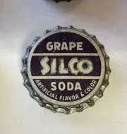 SODA bottle cap crown SILCO GRAPE cone cork ACL Label top MILWAUKEE WISCONSIN