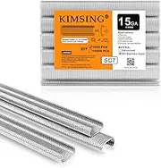 Kimsing SC7 15 Gauge 3/4'' Crown 304SS C Ring Staples C-Rings Hog Rings, Wire Fencing Staples in 304 Stainless Steel, Fasteners for C Ring Gun, Hog Ring Tool, C Ring Plier, 1000 PCS/Pack