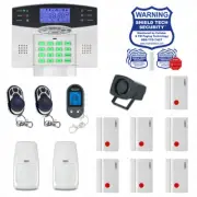Wireless Home Security System 2-Way LCD Remote Burglar Alarm VOIP Phone Line GY