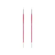 Creative Mark Pro White Soft Filament Hair Acrylic Brush Round #2 2 Pack