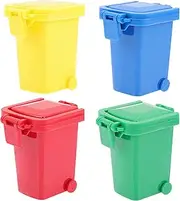 BRIGHTFUFU Educational Small Garbage for Boys and Girls Bin Set Push Garbage Learning for Toddlers Sensory Play Sorting Skills