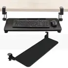 C Clamp Mount Slide Keyboard Stand Desk Extender Computer Keyboard