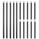 Matte Black M10 Threaded Rods Set, 5 PCS 30 cm Chandelier Extension Rods & 10...