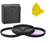55mm Filter Set UV-CPL-FLD for Sony Cyber-shot DSC-H400 DSC-HX400 DSC-HX300