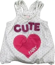 Fairy Baby S21462-12 Polka Dot Pattern Tunic, 31.5 inches (80 cm), White [12] 30/SZ Cotton Sheeting