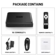 G1 Android TV Box with Netflix 4K Google Certified Amlogic S905X4 4+32G Wifi6 Do