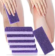 2 in 1 Pumice Stone for Feet,6 Pack Foot Scrubber & Callus Remover, Stone Scrubber for Hard Skin,Foot Pumice,Dead Skin Remover for Feet, Heels, Hands and Body (Purple)
