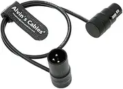 Alvin's Cables Rotatable Low-Profile XLR 3 Pin Male to Female Cable Original Connector Balanced Microphone Audio Cord