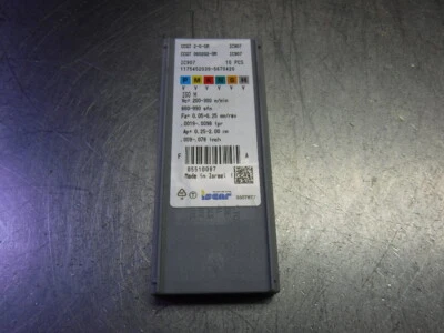 Iscar Carbide Turning Inserts QTY10 CCGT 2-0-SM/CCGT 060202-SM IC907 (LOC3446)