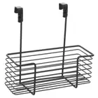 Boxsweden 24cm Wire Over Door Caddy Hanging Storage Rack Organiser Medium Black