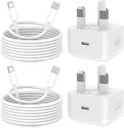 2Pack Fast Apple Charger with USB C To Lightning Cable for 14 13 12 11 Pro Max XS XR X 8 7 6 Plus 5, iPad and iPod