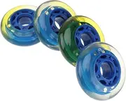 Totority 4Pcs PU Replacement Wheels for Roller Skates High Elasticity Transparent Skates Accessories for Inline Skating Smooth and Performance