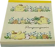 Yamanoshigyo Sanrio Pompompurin Mini Block Notepad Memo Pad Paper 2design 100sheets Japan (Walking)
