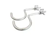 QUALITY Pool Snooker Billiard Cue Rack Hooks Hangers (set of 2) SATIN CHROME SET