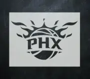 Phoenix Suns NBA Reusable Plastic Stencil *MULTIPLE SIZES