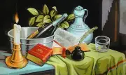 "Still-life" Printed Canvas for Tapestry Gobelin Embroidery Needlepoint C903
