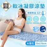 【DREAMCATCHER】軟冰凝膠涼墊 大雪花-70X170款(冰凝膠墊 涼感坐墊 降溫墊 冰涼墊 坐墊 寵物涼墊)