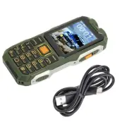 New Green 2G Unlocked Phone Multifunctional Dual SIM Cell Phone Big Button 16800