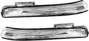 Dynamic Turn Signal Light For Hyundai Ix25 For Creta 2015-2019 Side Rearview Mirror Turn Signal Lamp Left Right LED Car Light #87614-C9000, #87624-C9000 Dynamic Turn Indicator(1Pair)