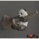 下殺-【送工具包】3D立體紙模型 Funny Panda 爬樹枝熊貓 商場櫥窗美陳婚慶活動動物 訂製道具手工材料包