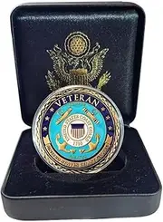 United States Coast Guard Coin with Gift Box Challenge Coin for Men Gift