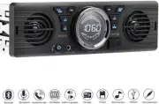 Av252 Bluetooth Car Receiver With Fm Radio Usb Aux Mp3 Playback 2 Speakers