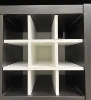 IKEA KALLAX Shelf Insert for Wine bottles, white 13 x 13" New 804.012.92