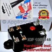 ICP 1058148 Fan Switching Relay replacement DPDT 24V coil Furnace +Instructions