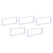 3D Floating Display Frame Coin Jewelry Case with Base 9" x 3.5" White 5pcs