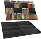 Spice Rack Drawer Organizer 4 Tier Seasonings Jar Storage Adjustable Tray Insert
