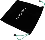 Hoement 1pc Smooth Black Hair Dryer Organizer Drawstring Bag Versatile Storage for Home Travel Accessories Household Product for Clutter Spaces