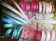 Sheer & Nylon HEART Ribbon 20 Mixed 6-10-12-23-38-50mmWide 2&5MetresChoiceH5A&CL