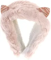 [TOGEVAL] Cat Ear Cat Ears Ear Shower Caps Snug Glamping Ear Muffs Skiing Accessories Cold Weather Ear Covers Winter Accessories Ski Accessories Winter Ear Warmers Plush White