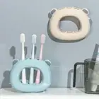Suction Cup Toothbrush Holder Wall Mounted Wall Shelves Hooks Toothbrush Rack
