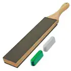 Leather Strop for Knife Sharpening with Polishing Compound Paddle Strop Doubl...