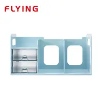 在飛比找PChome24h購物優惠-【FLYING 雙鶖】超大型創新書架 (附整理盒) 薄荷藍 
