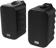 [Audibax] Delta 52 BT Black Bluetooth Speaker, High Performance Active Wall Speaker, Bluetooth Compatible, High Frequency Range (80Hz - 20kHz), Surround Sound
