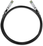 Omada 3 Meters 10G SFP+ Direct Attach Cable, a passive twin-ax cable, 10G SFP+ connector on both sides, Drives 10 Gigabit Ethernet (3m distance), Cost-effective Option, By TP-Link (SM5220-3M)