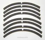 Pair of 15" Black Cork Segmented Speaker Gaskets / Altec & Others / Peel N Stick