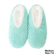 Splosh Snugg Ups Girls Ladies Super Soft Slippers Medium 7-8 Sploshies Aqua