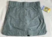 Orvis Skirt Skort Golf Tennis Pull On Green Camo Boy Shorts Zipper Pockets Small