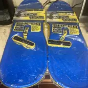 2 Airhead Snow Skate Board Sled 27.7" - Blue/Yellow Winter Snowboard NEW Sealed