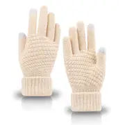 Winter Thermal Warm Gloves for Men Women Touchscreen Knitted fleece gloves