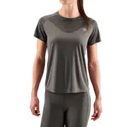 Skins Women's Series-3 Activewear Short Sleeve Top Charcoal